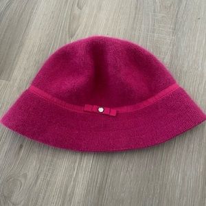 Gap wool blend w hair rabbit bucket hat y2k style